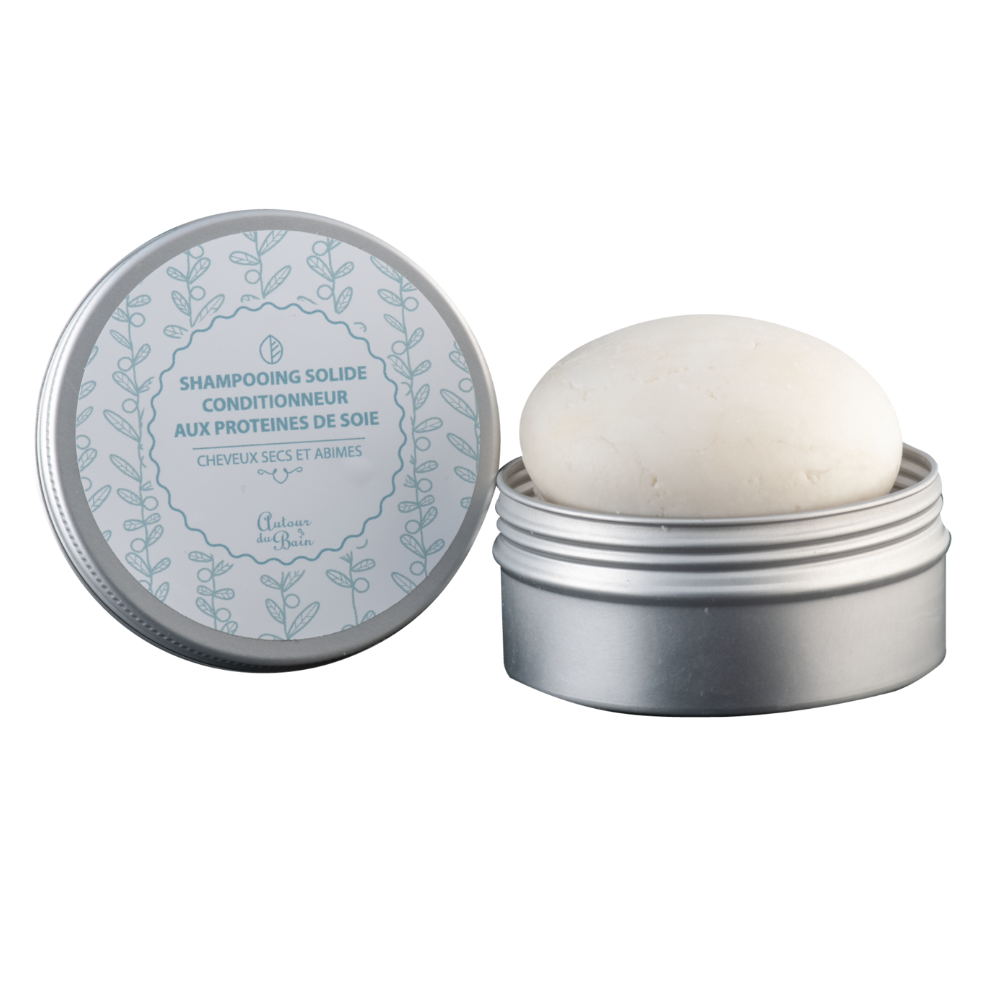 Shampooing Solide Protéines De Soie Boite Alu